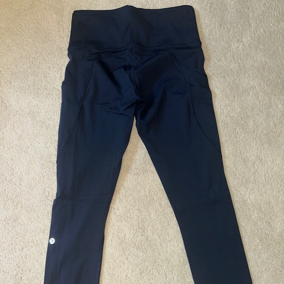 Lululemon Wundertrain Leggings 6 Navy - Picture 1 of 2